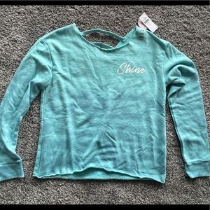 Justice girls long sleeve sweater size 14/16